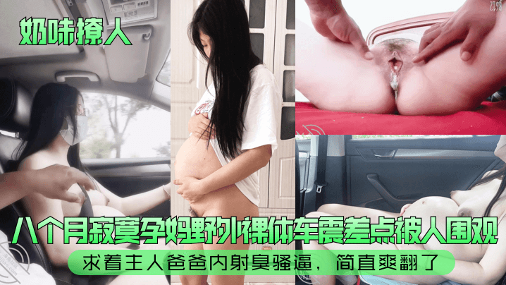 【奶味撩人】八个月寂寞孕妈野外裸体车震差点被人围观！求着主人爸爸内射臭骚逼，简直爽翻了！