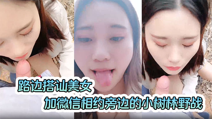 路边搭讪美女加微信相约旁边的小树林野战啪啪口爆射嘴里对白清晰